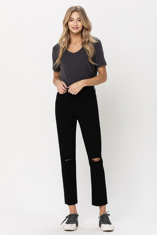 Mia High Rise Straight Jeans