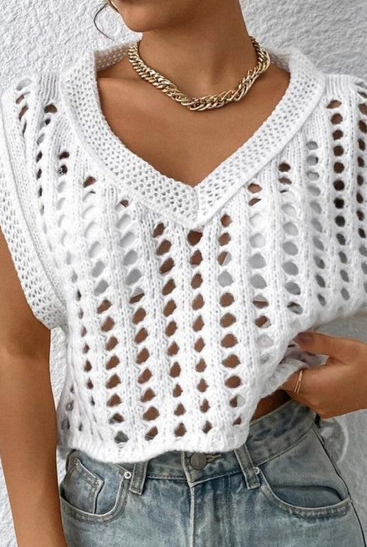 Willow Crochet Sweater Vest