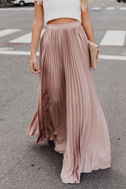 Addy Pleated Maxi Skirt