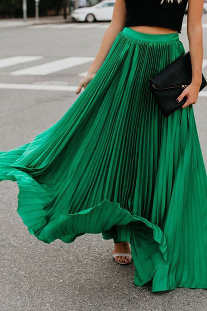 Addy Pleated Maxi Skirt