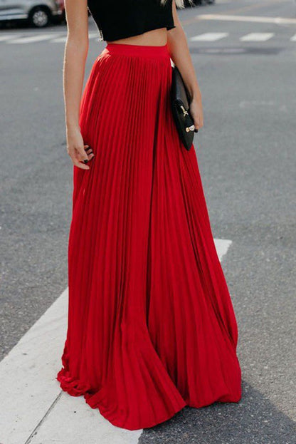 Addy Pleated Maxi Skirt