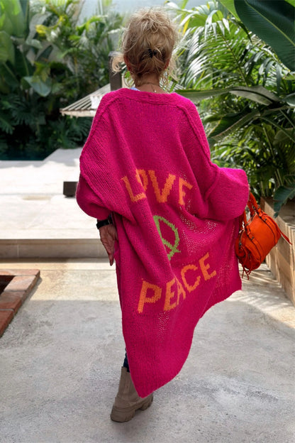 Love & Peace Long Sleeve Cardigan