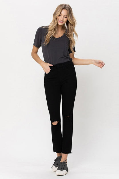 Mia High Rise Straight Jeans