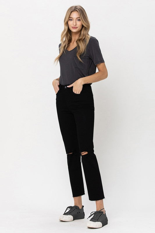 Mia High Rise Straight Jeans