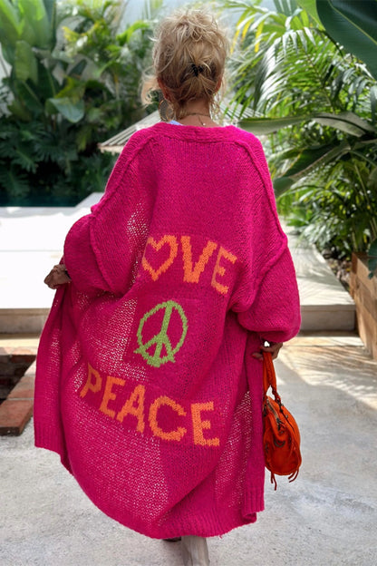 Love & Peace Long Sleeve Cardigan