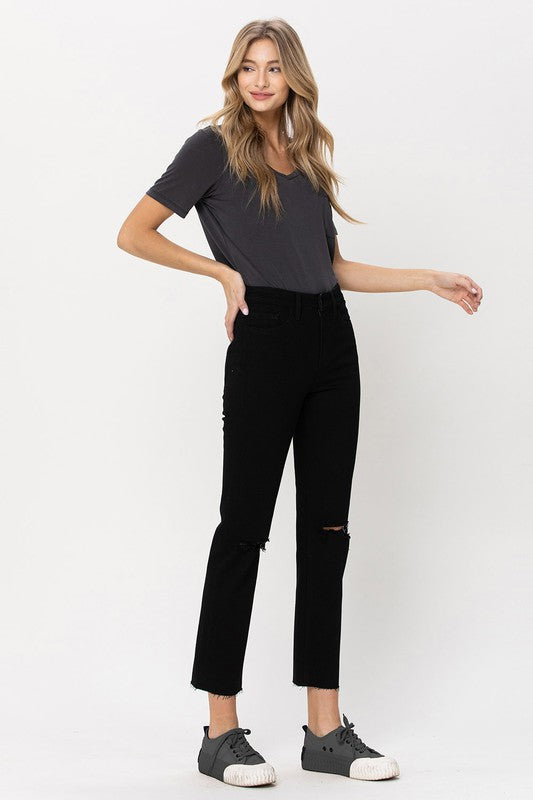 Mia High Rise Straight Jeans