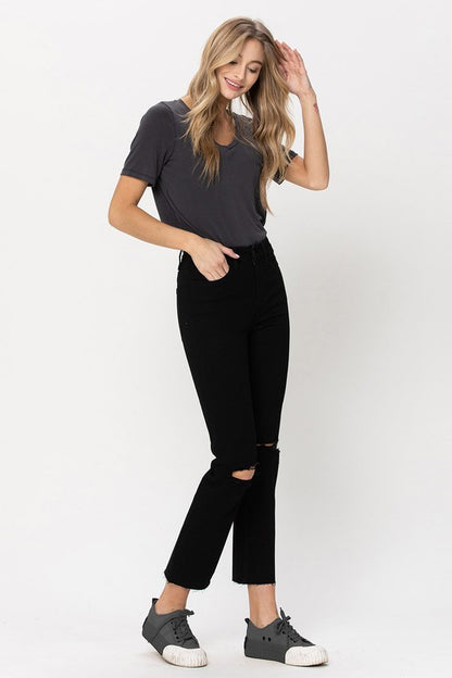 Mia High Rise Straight Jeans